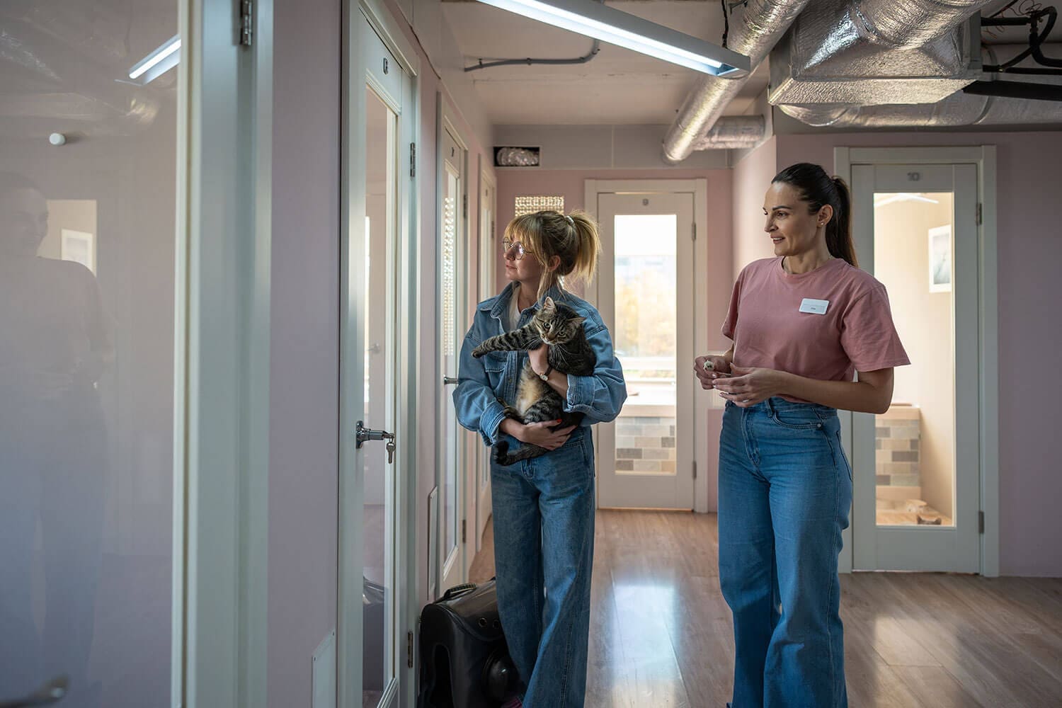 Tiernotfallkarte24-Tierpensionen und mobile Tierbetreuer, Gang durch die Pension Tiernotfallkarte24-Tierpensionen und mobile Tierbetreuer, Gang durch die Pension